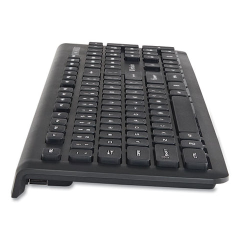 Wireless Slim Keyboard, 103 Keys, Black