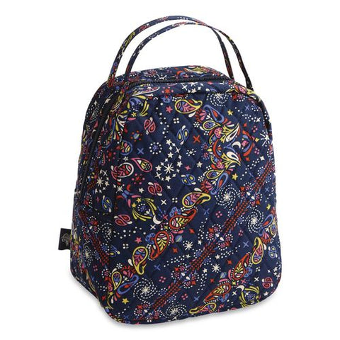 Insulated Lunch Bag, 7.25 X 4.25 X 9, Starry Paisley