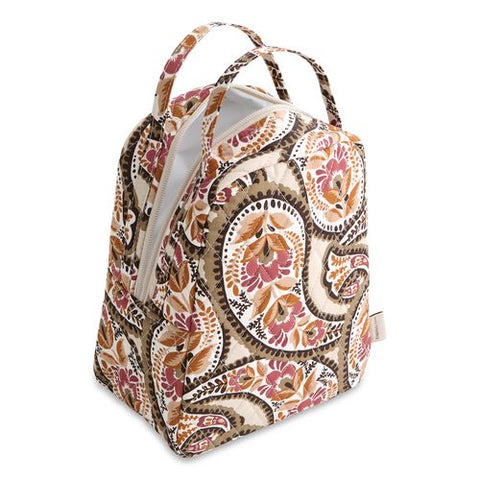 Insulated Lunch Bag, 7.25 X 4.25 X 9, Blooming Paisley