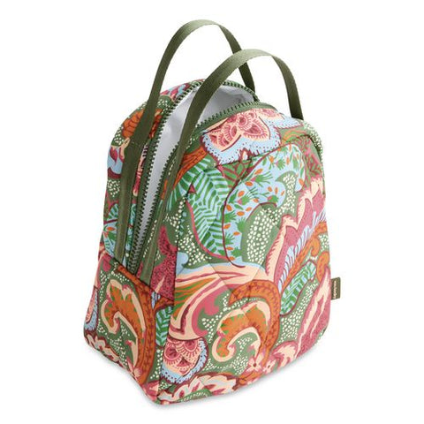 Insulated Lunch Bag, 7.25 X 4.25 X 9, Leaf Me Not Paisley