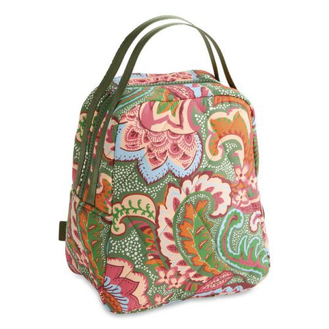 Insulated Lunch Bag, 7.25 X 4.25 X 9, Leaf Me Not Paisley
