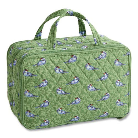 Ultimate Travel Case, 10.75 X 5.5 X 7.25, Green Birds