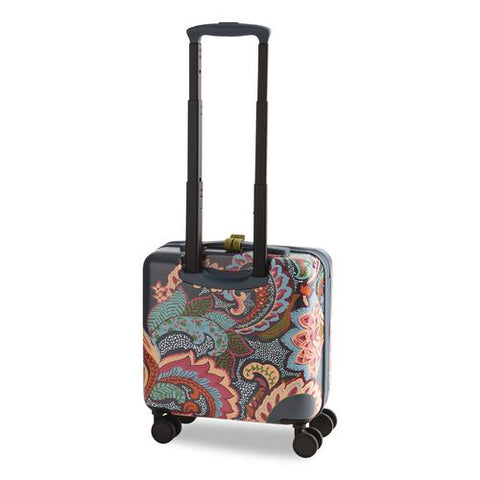 16" Mini Adair Spinner, 14 X 8 X 16, Leaf Me Not Paisley