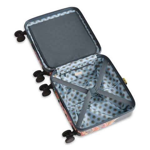 16" Mini Adair Spinner, 14 X 8 X 16, Leaf Me Not Paisley