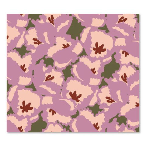 22" Adair Spinner, 13.5 X 9 X 22, Curly Tulips Purple Floral