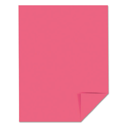 Color Cardstock, 65 Lb Cover Weight, 8.5 X 11, Plasma Pink, 250/pack