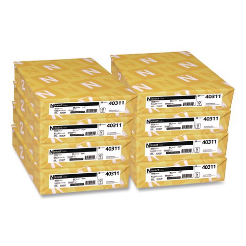 Exact Index Card Stock, 94 Bright, 90 Lb Index Weight, 8.5 X 11, White, 250 Sheets/ream, 8 Reams/carton