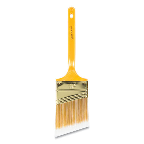 Softip Paint Brush, Nylon/polyester Bristles, 2.5" Wide, Angled Profile, Plastic Kaiser Handle