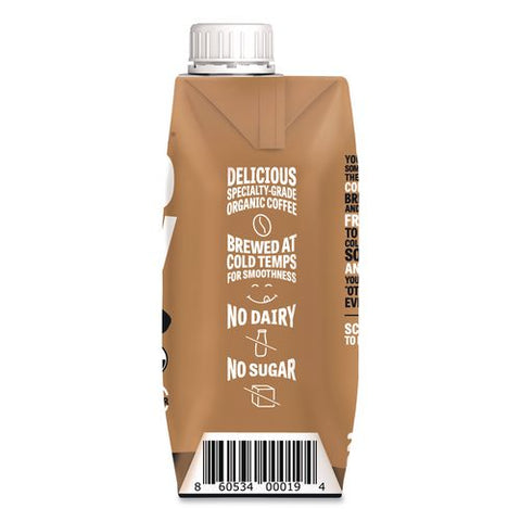 Straight Black Cold Brew Coffee, 11 Oz Carton, 12/carton