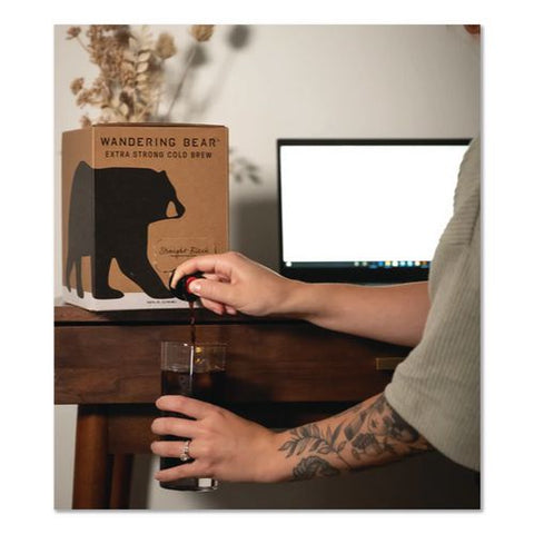 Straight Black Cold Brew Coffee, 128 Oz Tap Box, 2/carton
