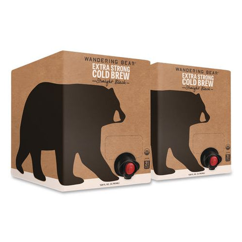 Straight Black Cold Brew Coffee, 128 Oz Tap Box, 2/carton