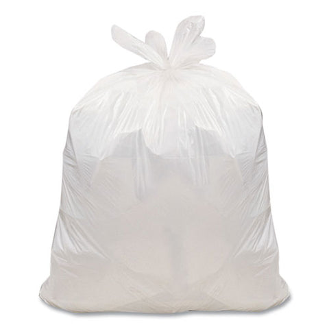 Super Value Pack Can Liners, 8 Gal, 0.6 Mil, 22" X 24", White, 130/box