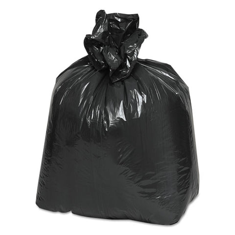 Linear Low Density Recycled Can Liners, 10 Gal, 0.85 Mil, 24" X 23", Black, 25 Bags/roll, 20 Rolls/carton