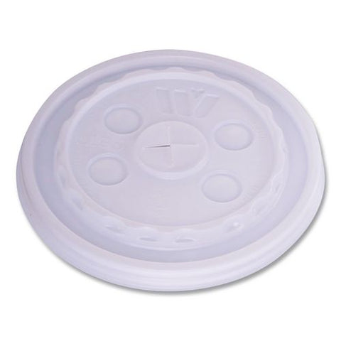 Plastic Lids For Foam Cups And Bowls, Slotted, Fits 12 Oz To 24 Oz Cold Cups, Translucent, 1,000/carton