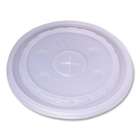 Plastic Lids For Foam Cups And Bowls, Slotted, Fits 32 Oz To 64 Oz Cold Cups, Translucent, 1,000/carton