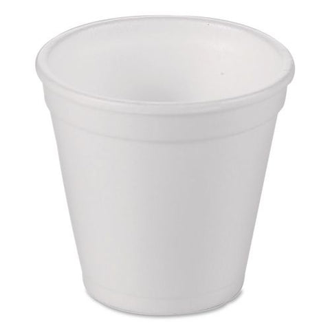 Foam Drink Cups, 4 Oz, White, 1,000/carton