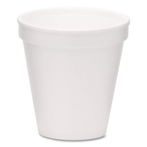 Foam Drink Cups, 6 Oz, White, 1,000/carton