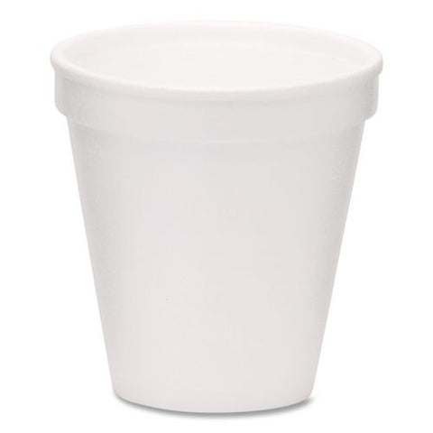 Foam Drink Cups, 6 Oz, White, 1,000/carton