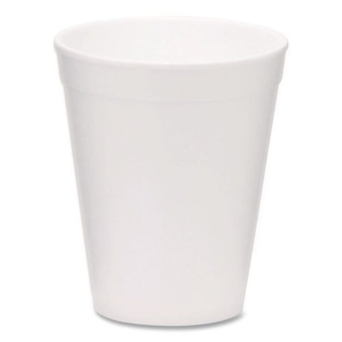 Foam Drink Cups, 10 Oz, White, 1,000/carton