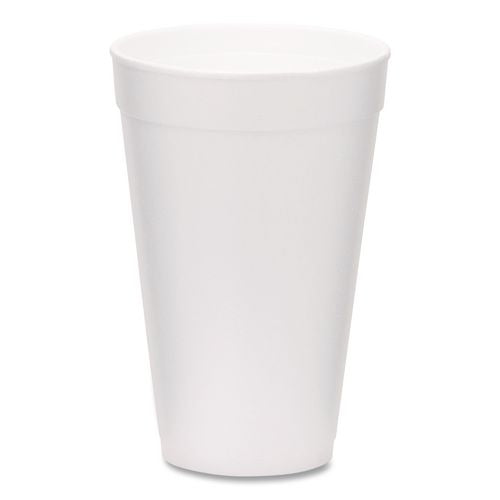 Foam Drink Cups, 16 Oz, White, 500/carton