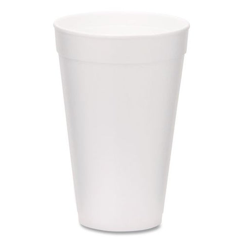 Foam Drink Cups, 16 Oz, White, 500/carton