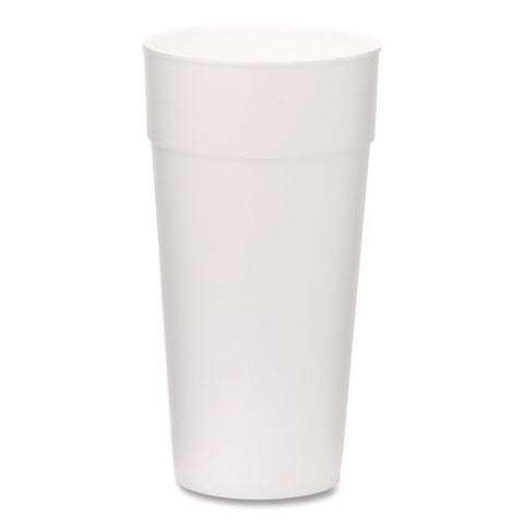 Foam Drink Cups, 24 Oz, White, 300/carton