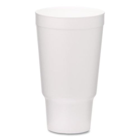 Foam Drink Cups, 32 Oz, White, 400/carton