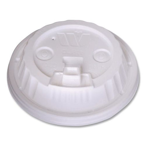 Plastic Lids For Foam Cups And Bowls, Dome, Fits 12 Oz To 24 Oz Hot Cups, White, 1,000/carton
