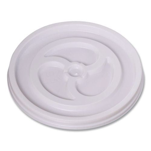 Plastic Lids For Foam Cups And Bowls, Vented, Fits 6 Oz Hot Cups, White, 1,000/carton