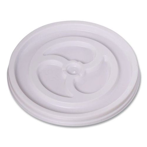 Plastic Lids For Foam Cups And Bowls, Vented, Fits 6 Oz Hot Cups, White, 1,000/carton