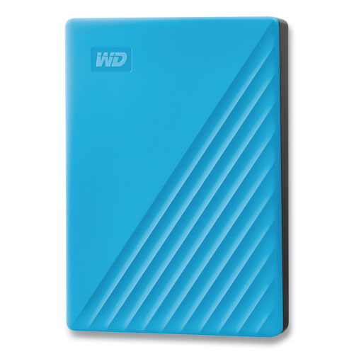 My Passport External Hard Drive, 4 Tb, Usb 3.2, Sky Blue