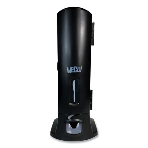 Dispenser, Wego Utensils, 10.22 X 12.5 X 23.75, Black