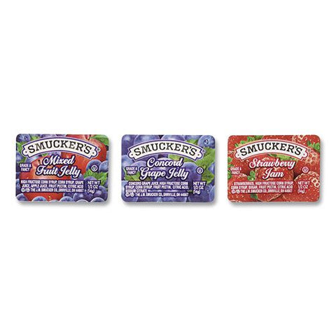 Assorted Jam And Jelly Cups, Assorted Flavors, 0.5 Oz Cup, 200/carton