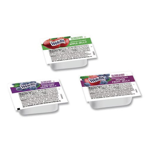 Reduced Calorie Jelly Cups, Assorted Flavors, 12 G, 200/carton