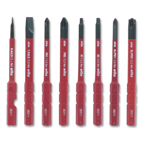 11-piece Insulated Torquevario-s (10-50 In/lbs) And Slimline Blade Set, Phillips, Metric Slotted, Square And Xeno Bits