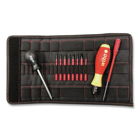 11-piece Insulated Torquevario-s (10-50 In/lbs) And Slimline Blade Set, Phillips, Metric Slotted, Square And Xeno Bits