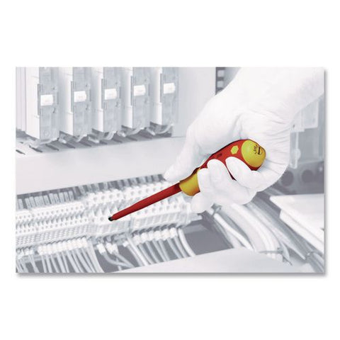 11-piece Insulated Slimline Screwdriver Set, Metric Slotted, Phillips, Square And Xeno, Red/yellow Handle