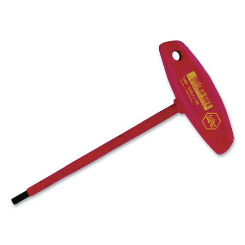 6-piece Insulated T-handle Hex Screwdriver Set, Sae Hex, Red Handle