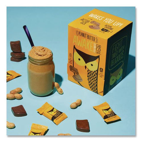 Caffeinated Peanut Butter Milk Chocolate Bites, 0.48 Oz, 50/box