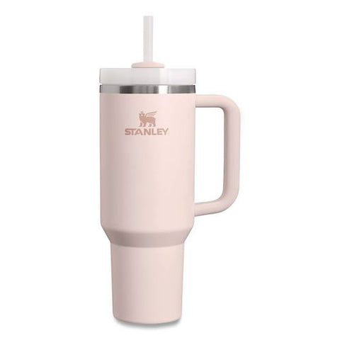 Quencher H2.0 Flowstate Stainless Steel Double Wall Tumbler, 40 Oz, Rose Quartz