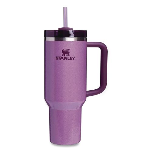 Quencher H2.0 Flowstate Stainless Steel Double Wall Insulated Tumbler, 40 Oz, Hammertone Lilac