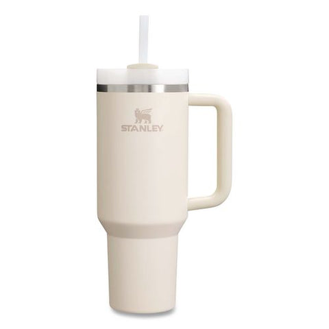 Quencher H2.0 Flowstate Stainless Steel Double Wall Insulated Tumbler, 40 Oz, Cream