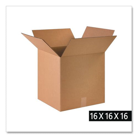 Shipping Boxes, Regular Slotted Container (rsc), 16" X 16" X 16", Kraft, 25/bundle