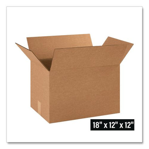 Shipping Boxes, Regular Slotted Container (rsc), 12" X 18" X 12", Kraft, 25/bundle