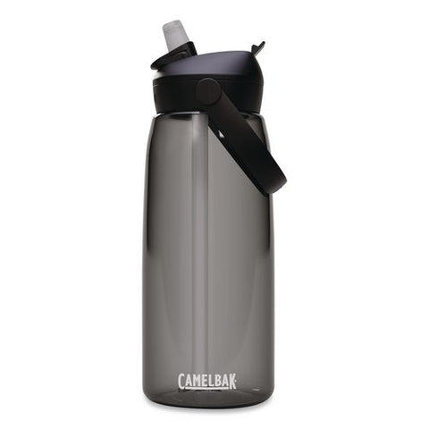 Thrive Flipstraw Plastic Water Bottle, 32 Oz, Charcoal
