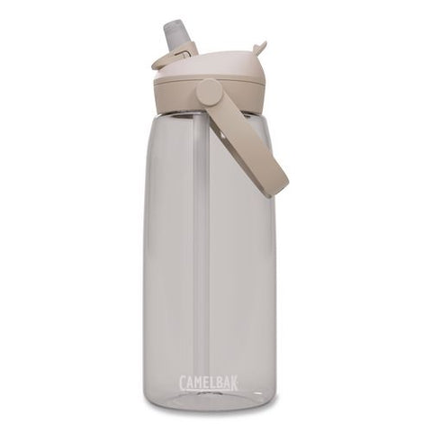 Thrive Flipstraw Plastic Water Bottle, 32 Oz, Clear