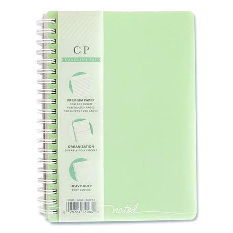 Noted Personal Notebook, Medium/college Rule, Randomly Assorted Cover Color, (100) 7 X 5 Sheets