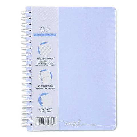 Noted Personal Notebook, Medium/college Rule, Randomly Assorted Cover Color, (100) 7 X 5 Sheets