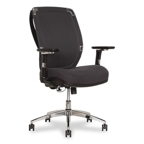 Flex Back Ergonomic Mesh Swivel Task Chair, Supports 275 Lbs, 18.5" To 22.25" Seat Height, Dark Gray Seat/back, Silver Base
