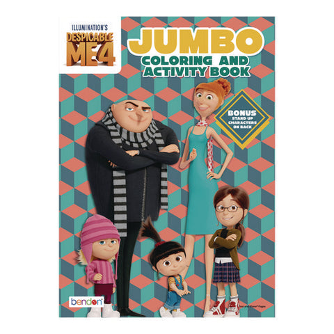 Despicable Me 4 Jumbo Coloring And Activity Book, 10.75 X 7.75, 64 Pages